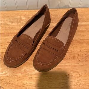 London Rag Brown Suede Loafers Size 6.5